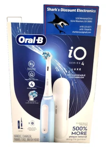 Oral-B iO Series 4 Wiederaufladbare Zahnbürste (Icy Blue) - NEU - KOSTENLOSER VERSAND - Bild 1 von 3