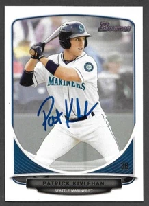 2013 BOWMAN BP 92 Patrick Kivlehan SEATTLE MARINERS SIGNED AUTOGRAPH AUTO COA - Picture 1 of 1