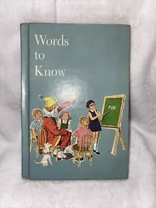 Words To Know By Harry Bricker & Yvonne Beckwith Copy Right 1969 - Picture 1 of 6