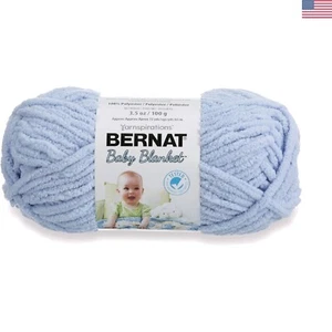 Luxuriös weiches Babydeckengarn in Babyblau - super sperrig Stärke 6 - Bild 1 von 2