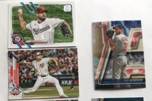 Lotto Max Scherzer 2020 e 21 Topps, Bowmans Best 3 spedizione gratuita - Foto 1 di 3