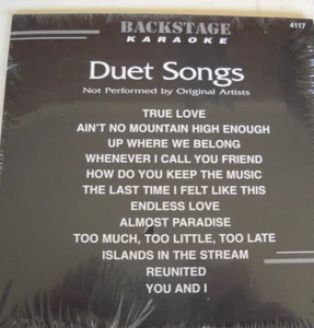 **KARAOKE CD+G DISC BACKSTAGE BS4117 DUET SONGS FREE UNTRACKED POST AUSTRALIA** - Picture 1 of 2