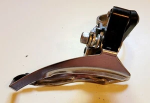 Sunrace Front Derailleur 3Spd Vintage 1980s Chrome Tested Free Shipping - Picture 1 of 7