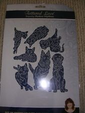 Tattered Lace Cutting Die Set 'Grown Up Cats & Dogs'. NEW