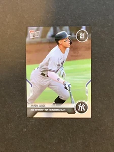 2021 Topps Now Aaron Judge New York Yankees MLB Network's Top 100 #T-21 - Picture 1 of 2