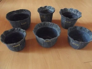 6 Stck. neue einzigartige Jeans Blumenübertöpfe- Garden - Bild 1 von 5