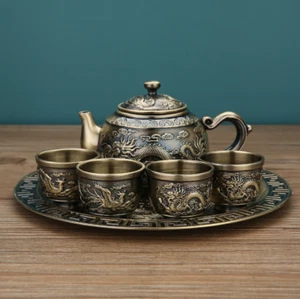 High grade retro bronze tea set creative kungfu tea set - Picture 1 of 6