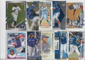 VLADIMIR GUERRERO JR TORONTO BLUE JAYS 10CT LOT NO DUPS CHROME ARCHIVES BOWMAN - Picture 1 of 1