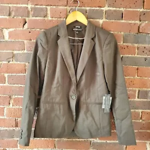 NWT Women's Apt.9 Army Green Fitted The Torrie Jacket Blazer Size 4 - Picture 1 of 13