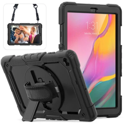 For iPad 5/6th 7th 8th 9th Gen Mini Shockproof Heavy Duty Rubber Hard Stand Case - Image 1 of 4
