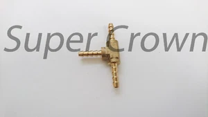 Machined Brass 3 Way T Piece Joiner Fuel Hose Tee Connector Air Water Gas Oil - Picture 1 of 8