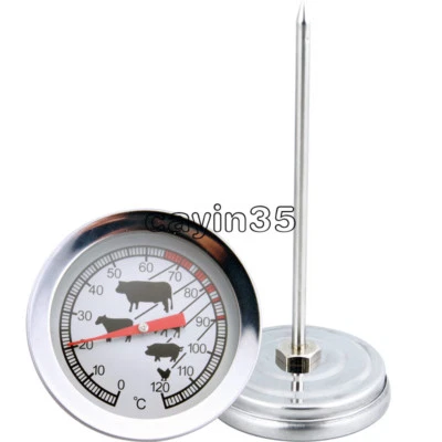 Edelstahl-Thermometer mit Sofortanzeige Sonde BBQ Lebensmittel Kochen Fleisch Messgerät UK - Bild 1 von 3