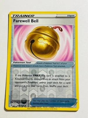 FAREWELL BELL 2021 Pokemon Fusion Strike Reverse Holo Uncommon POKÉMON 234/264 - Image 1 of 2
