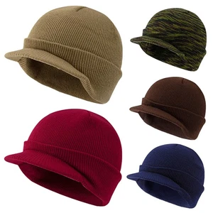 Gorra Jeep estilo ejército, invierno cálido tejido militar pico sombrero, gorro grueso - se adapta a todo el Reino Unido - Imagen 1 de 26