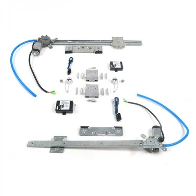 Street Rod Window Switch Kit 50-54 Chevy Car 1/2in 16in w/ Billet Crank Handles - Image 1 of 4