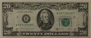 1988 Series A 20 Dollar Bill F-XF Condition,US Federal Reserve Note  - Picture 1 of 2