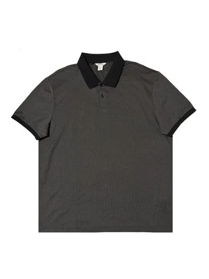 Calvin Klein Men's Short Sleeve Mercerized Cotton Polo Shirt Black, XL - Image 1 of 2