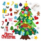  Felt Christmas Tree Set for Toddlers Kids with Led String Color B With Led