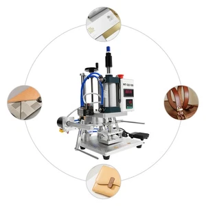 Stampatrice pneumatica a caldo 8*10 cm 500 W pressa goffratrice digitale - Foto 1 di 20
