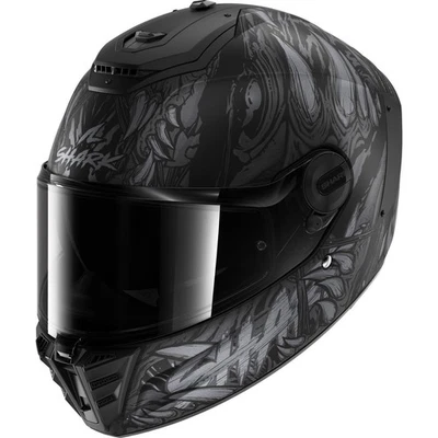 Shark Spartan RS Shaytan Helmet XXL Matt Black Anthracite Silver EX-DISPLAY - Image 1 of 3