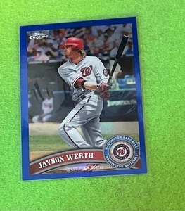 Jayson Werth 2011 Topps Chrome 113 Blue Refractor 02/99 - Picture 1 of 2