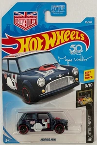 Hot Wheels 2018 Nightburnerz Series #8/10 Morris Mini #FJX71 1:64 - Picture 1 of 2