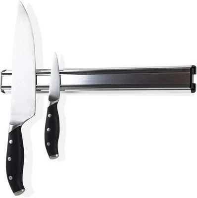 Generic 16-Inch Heavy-Duty Aluminum Knife Strip Magnetic Knife Holder Rack for K - Image 1 of 4