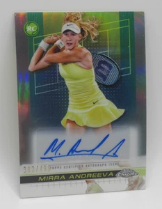 Topps Tennis Chrome 2024 Mirra Andreeva Auto Autograph Refractor /499 RC Rookie - Bild 1 von 2
