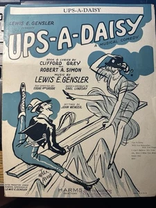 M 1928 Musical Sheet Music from UPS-A-DAISY (Title Song) - Picture 1 of 1