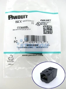 Módulo acoplador Panduit CC688BL Cat6 RJ45 8P8C negro ~STSI - Imagen 1 de 4