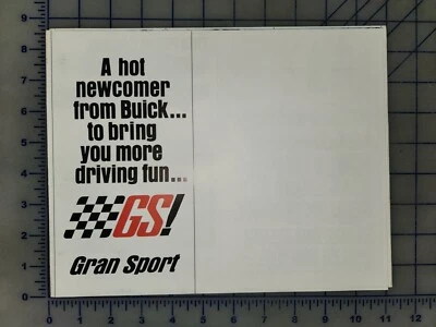 1965 Buick GS Grand Sport Folheto Pasta Original - Imagem 1 de 4