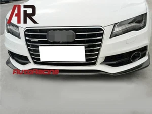 For 12-15 AUDI S7 & A7 S-Line Only P Style Carbon Fiber Front Bumper CF Lip - Picture 1 of 3