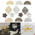 100X Flower Filigree DIY Accessories Metal Craft Connector For Jewelry Making*eh