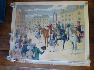 Affiche NOTRE HISTOIRE Delagrave n° 9 : la patrie en danger / signé JOB - Imagen 1 de 1