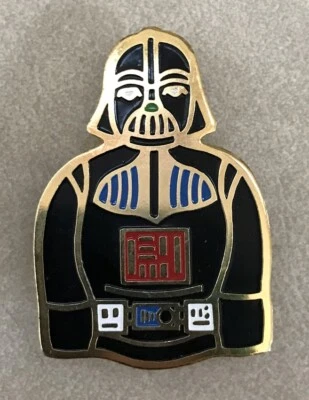 Disney Star Wars Darth Vader Enamel Brass Gold Metal Pin Brooch 1.5" - Image 1 of 3