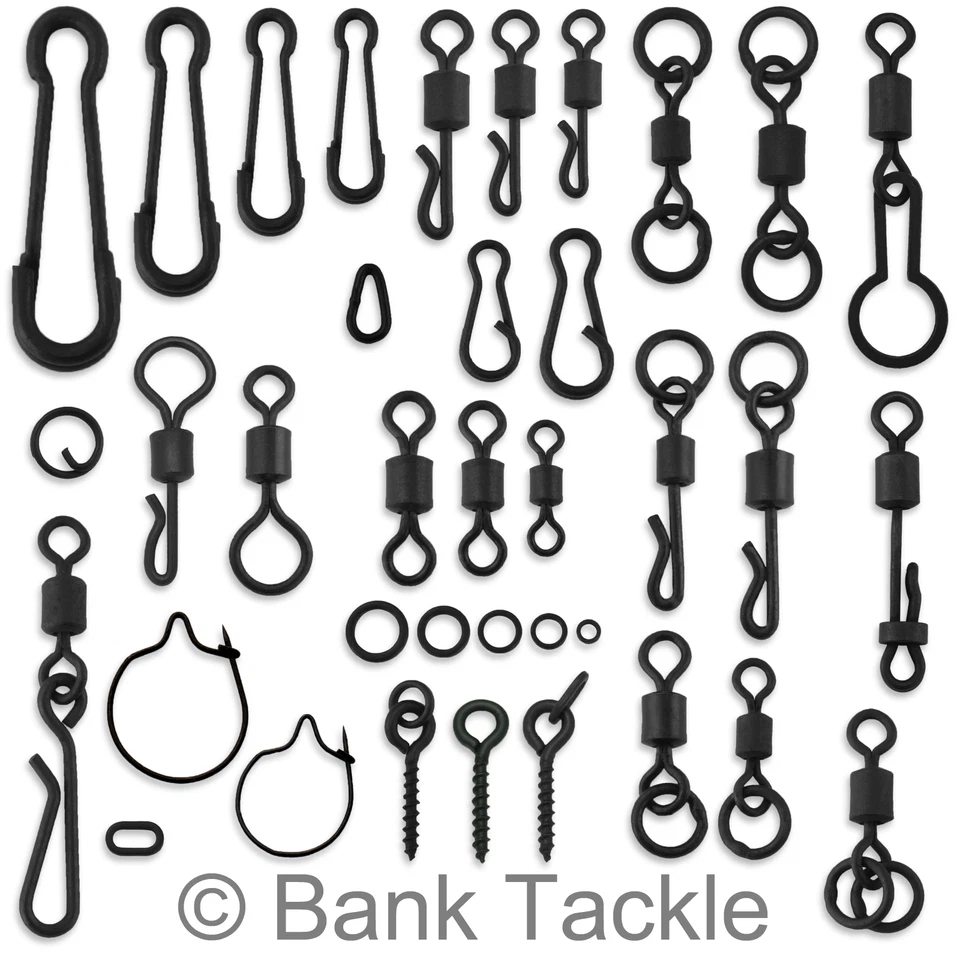 Anillos de plataforma giratorios de carpa cambio rápido clips de gancho eslabones de plataforma cebo tornillos abordaje Foto 1 de 1