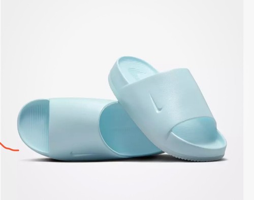 SANDALI NUOVI DONNA TAGLIA 7 NIKE CALM SLIDES SE GLACIER BLUE FV5940 400