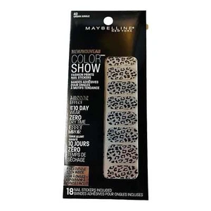 Maybelline Color Show Fashion Prints Mirror Nail Stickers #40 Urban Jungle - Picture 1 of 2