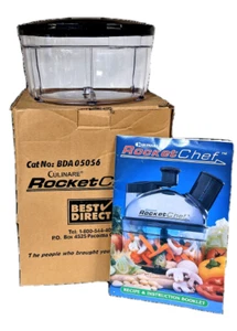 Culinare RocketChef Manual Food Processor Complete Extra Bowl NIB Camping - Picture 1 of 11