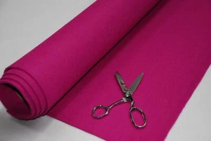 3mm THICK Acrylic Felt Baize Craft/Poker Fabric/Material FUCHSIA - Picture 1 of 1