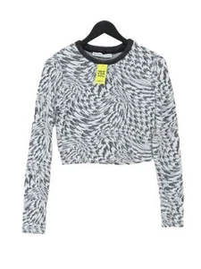 Bershka Women's Jumper L White Polyamide with Polyester, Viscose Pullover - Picture 1 of 5