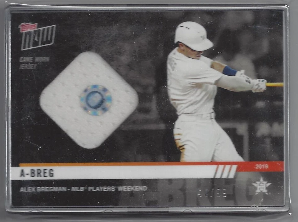Alex Bregman 2019 Topps Now Players Weekend Relic #PW69B /99 - Astros "A-BREG" - Image 1 of 2