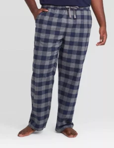 Herren kariert Streifen Flanell Pyjama Schlafhose Goodfellow & Co. Neu mit Etikett grau blau - Bild 1 von 2