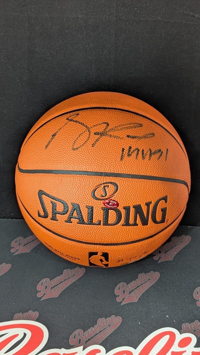 derrick rose signed basketball