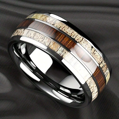 Anillo de Titanium En Oro 14k Para Hombre Sortijas Matrimónio Compromiso Joyeria - Image 1 of 4
