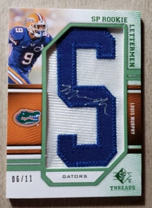 2009 SP Threads Rookie Lettermen Louis Murphy Auto Patch RC /11 Gators Autograph - Picture 1 of 2