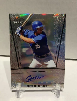 2011 Leaf Metal Draft Silver Prismatic /99 Cheslor Cuthbert #AU-CC2 Auto - Image 1 of 2