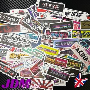 10 Mini Slap Stickers Random Selection JDM Car Drift Race Decal Honda Nissan UK