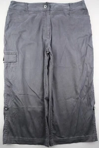Mujer Charter Club Roll Up Cargo Capri Katherine Fit Pedal Empujador Talla 14 (33x19) - Imagen 1 de 7