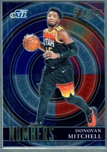 2020-21 Panini Select Donovan Mitchell Numbers #9 Jazz - Picture 1 of 2